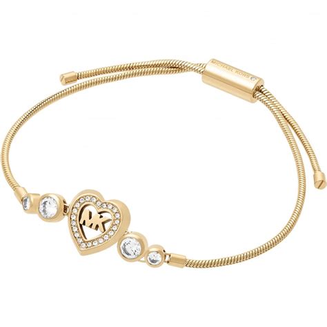 michael kors gold heart bracelet|michael kors buckle bracelet.